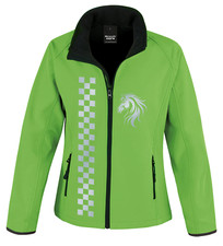 Ladies Equestrian & Horse Rider Soft-Shell Reflective Jacket For Road Safety