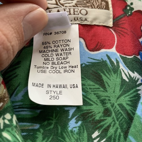 Kalaheo Mens Hawaiian Shirt Santa Claus Surfboards Floral Button Up Size S Small - Picture 6 of 12