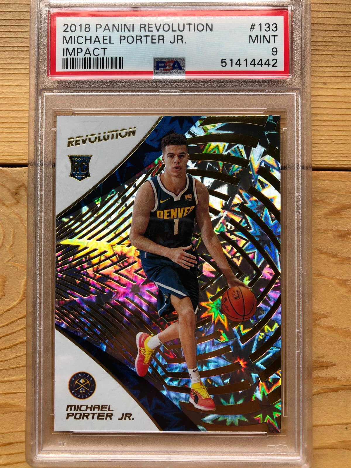 2018-19 Panini Revolution Impact Michael Porter Jr Rookie RC Mint PSA 9