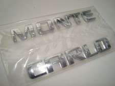 Oem Chrome Monte Carlo Script Emblem Chevrolet Ss Impala Caprice Classic Nova