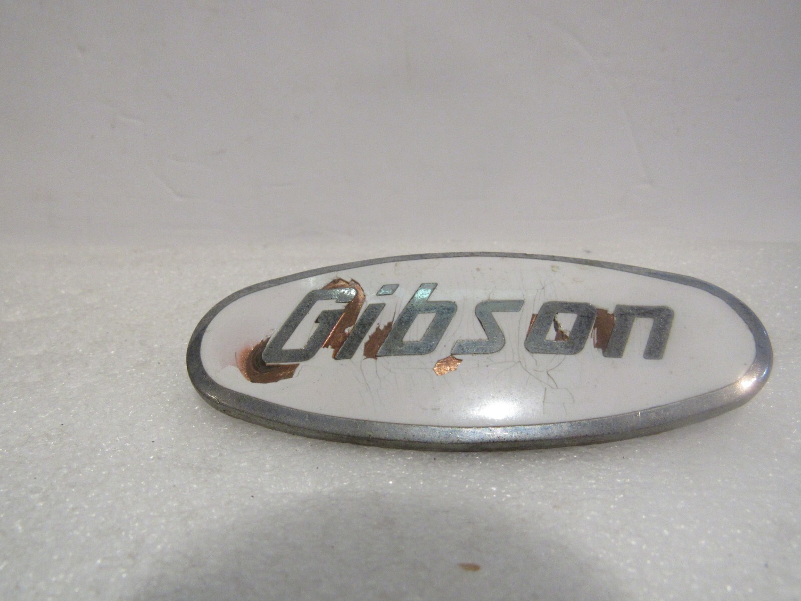 Vintage Gibson Appliance Emblem White Badge Metal USA eBay
