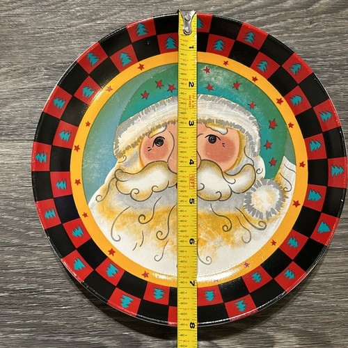 Set of 2 Santa Christmas Plates by Century China Christmas Dinner Plate Decor - Picture 6 of 6