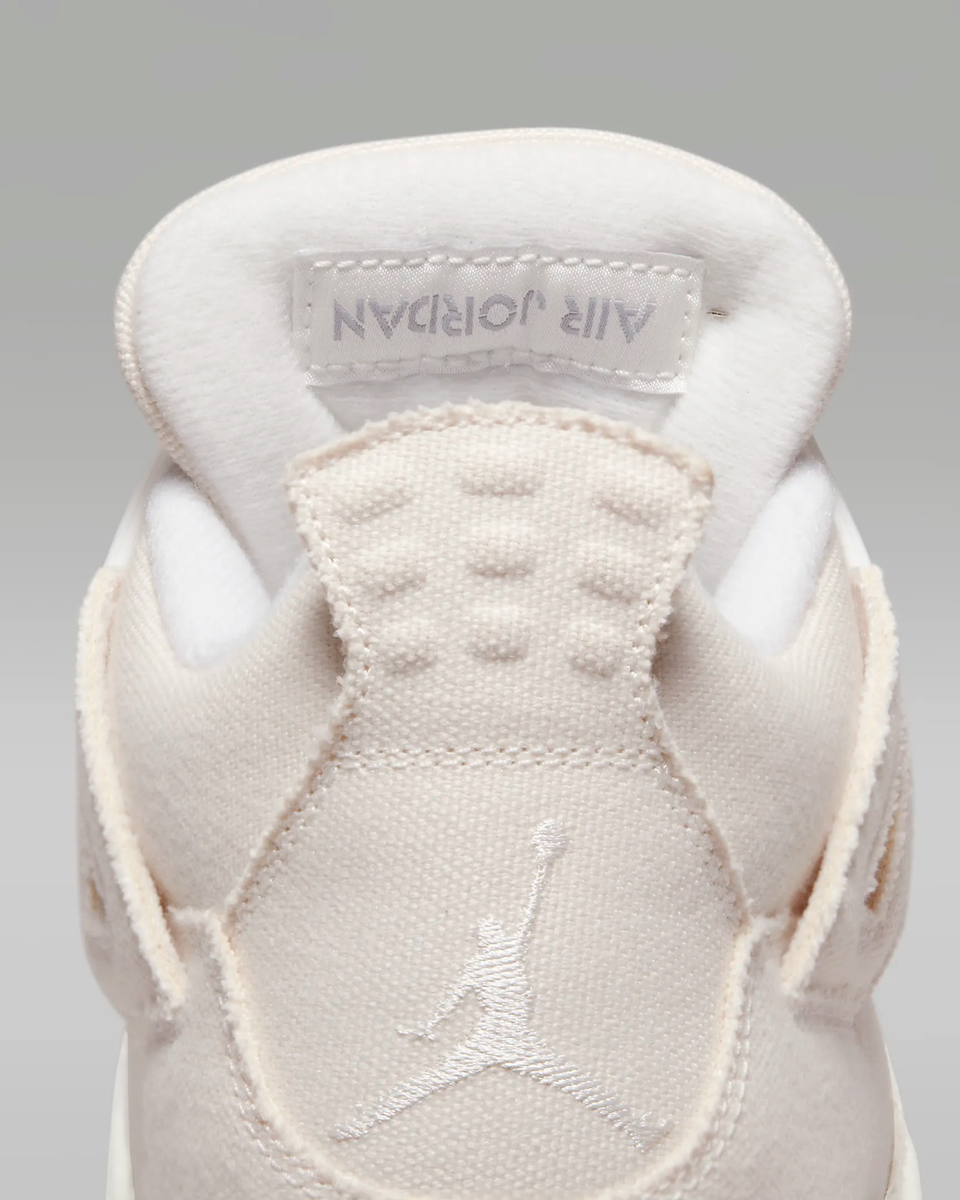 Nike Air Jordan 4 Blank Canvas Sail White W UK 9 US 10 11.5