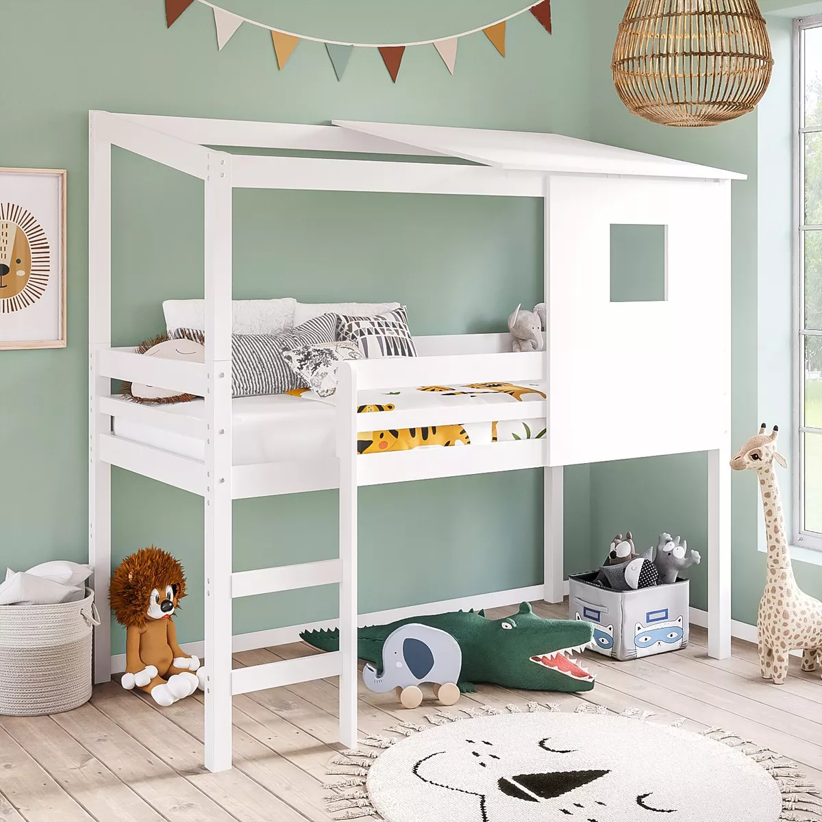Mid sleeper 2024 with bed underneath