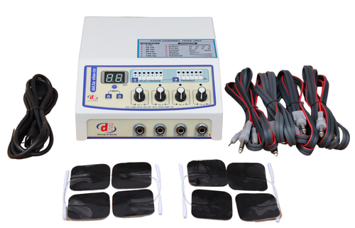 Brandneu Elektrotherapie Neu Physiotherapie 4 Kanal mit Klebepads - Bild 2 von 4