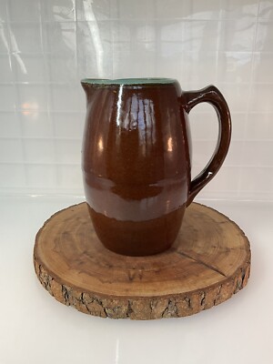Vintage John Taylor Country Fare Dinnerware Water/Iced T Pitcher  Brown/Turquoise
