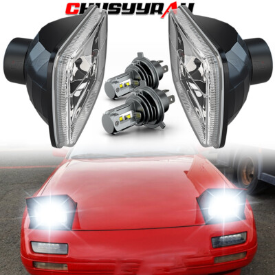For Mazda RX-7 1986-1991 5x7'' 7X6 inch LED Headlight Hi&Lo Beam H4 Lights 6000K