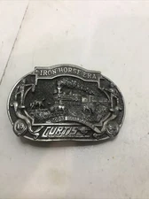 Vintage Iron Horse Era Curtis Machine Company Dodge City Belt Buckle - USA Made