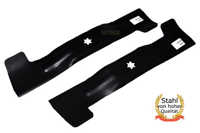 2x 46.7CM Lawn Mower Blades 125/92, 135/92, 155/92, 160/92, 180/92 MTD LUX BLACK