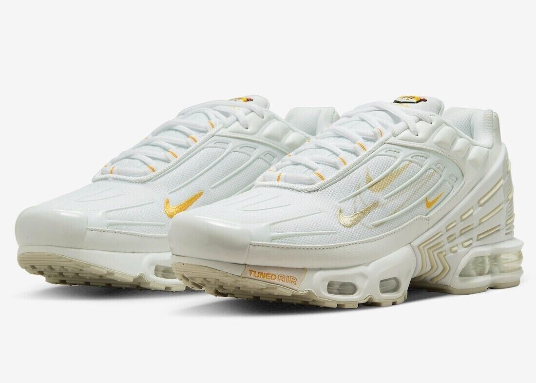 Nike Air Max Plus III White/Light Bone New Sneakers Men's Nike Air Max Plus III White/Light Bone New Sneakers Men's