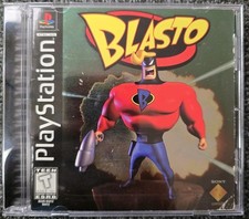 Blasto (Sony PlayStation 1 PS1, 1998) Complet But Disk Is Broken 
