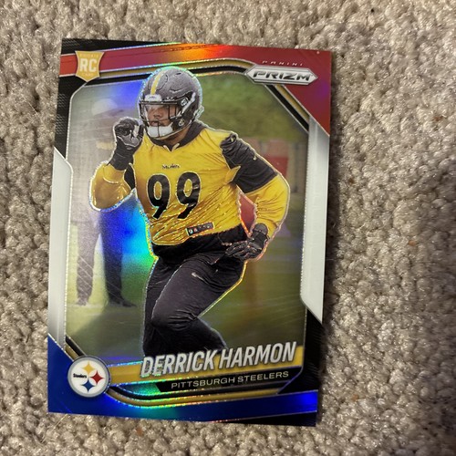 2025 Panini Prizm - Rookies Derrick Harmon #368 Red White & Blue Prizm (RC)