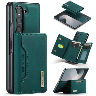 Magnetische Hülle Grün DG.MING M2 für Samsung Galaxy Z Fold6 mit Kartenfach