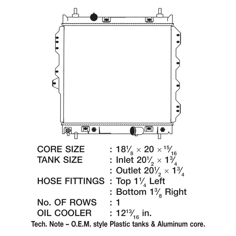 For Chrysler PT Cruiser 2003-2009 CSF 3172 Engine Coolant Radiator Foto 2 de 2