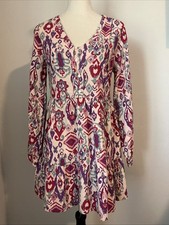 Beach Lunch Lounge Maddie Dress Womens Geometric Print XS