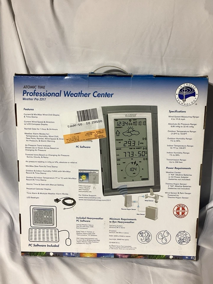 La Crosse Technology WS-2317 Professional Weather Station Pro 2317 Open Box - Image 2 of 4