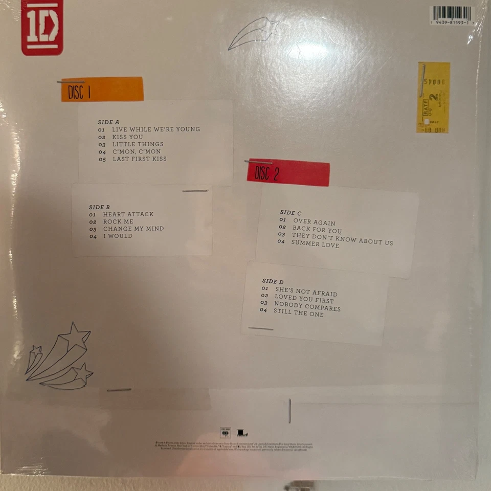 One Direction Take Me Home Vinyl UO Urban Outfitters Translucent White Swirls - Image 2 of 2