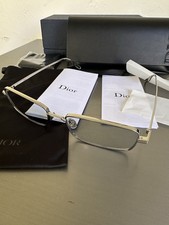 Dior DiorBlackSuit S21U Light Blue Rectangular Sunglasses Authentic 460