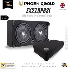 Phoenix Gold ZX210PBSi 700W Down-Firing Slim Dual 10″ Subwoofer Enclosure 2Ω