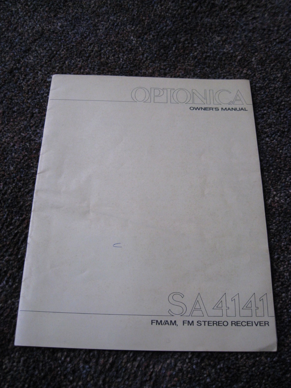 🇺🇸 😃 🎶 🔥 vintage optonica sa4141 receiver owners manual