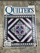Quilter  s Newsletter Magazine 291 April 1997 Garden Baskets Spring Flowers