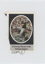 1972 Sunoco NFL Action Player Stamps George Blanda HOF 0bn8