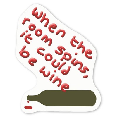 Aufkleber Sticker ''Zu viel Wein'' (DW050716)
