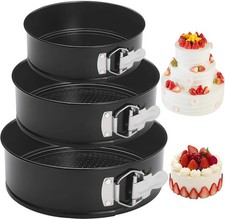 Springform Set 12/18/22cm Runde Backformen, A...
