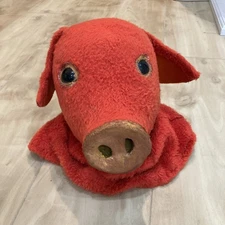 Handmade Primitive Pig Puppet Halloween Decor