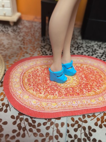 Barbie Clone Outfit - Mod Colors - Top, Skirt, Purse And Peep Toe Sandals - Picture 9 of 14