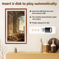 43" Large Digital Art Picture Frames NonTouchscreen LCD Advertising Player Board