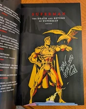 Signed* DEATH AND RETURN OF SUPERMAN Compendium DC Comics Softcover *D HAZLEWOOD