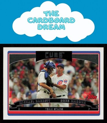 Michael Barrett / Greg Maddux HOF 2006 Topps #330 Chicago Cubs Baseball Card