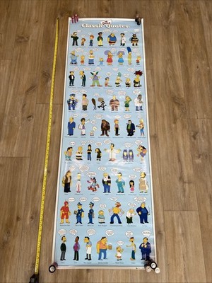 2002 The Simpsons Classic Quotes Gigantic Door Size Poster 158x53cm