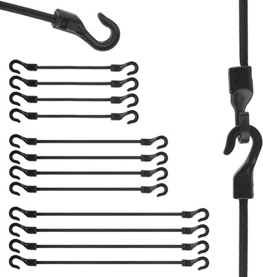 Spanngummi Mit Haken 12 Stück   Verschiedene Längen 18/23/31 Cm   Robuste Expand