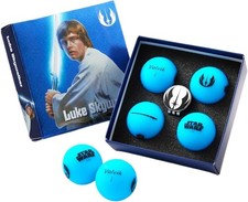 Volvik Vivid Soft Star Wars Golf Ball Gift Sets Luke Skywalker 4 Pack Blue