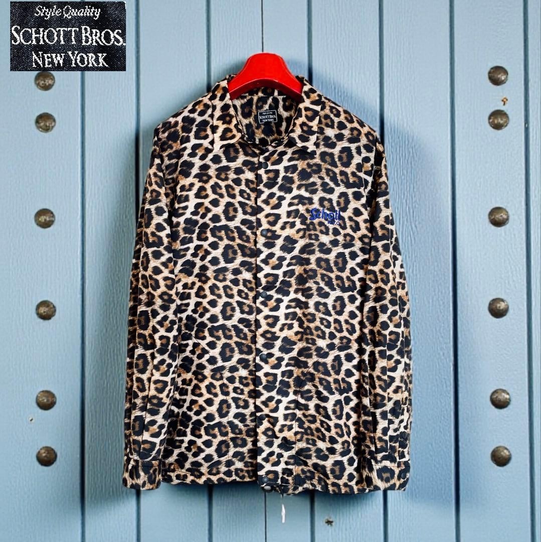 Try-on condition, good condition SCHOTT leopard f… - image 1