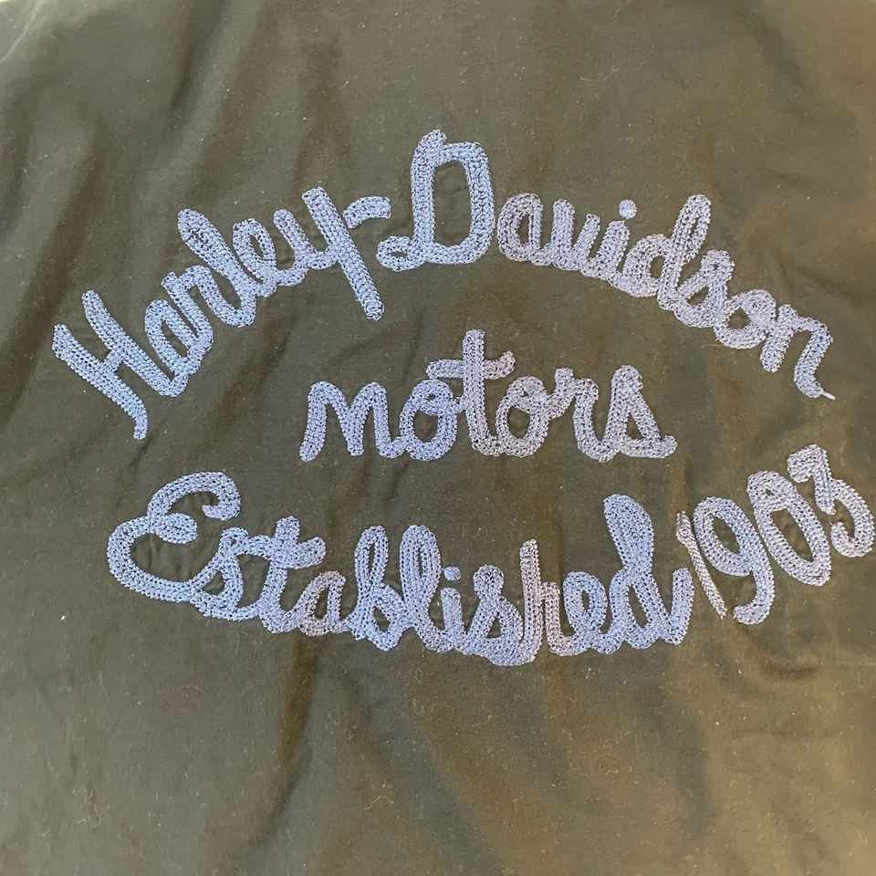 Camisa Harley Davidson Para Hombre 3x Abotonada Motociclista Mecánico Motocicletas Foto 3 de 4