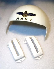 GENTEX DUAL VISOR HOUSING and EXTENSIONS for APH-6 PILOT FLIGHT HELMET / LARGE