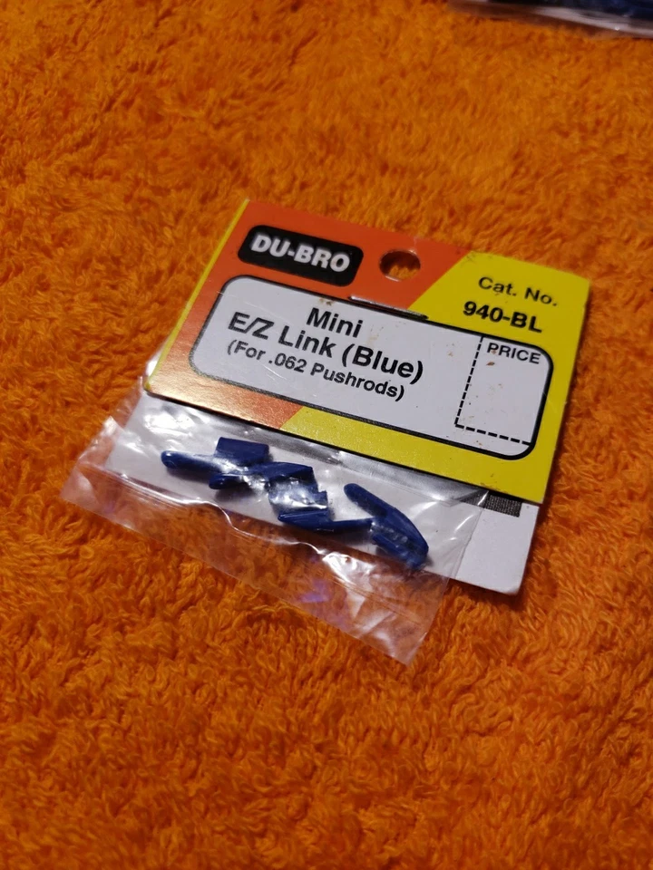 Du-Bro - Mini E/Z Link Blue For .062 Pushrods - New - Part 940-BL - JT25 - Image 3 of 4
