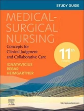 Study Guide for Medical-Surgical - Paperback, by Ignatavicius MS RN - Good o