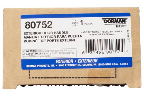 Dorman Help! Front Right Exterior Door Handle Fits 04-09 Kia Spectra Model 80752 - Bild 4 von 4