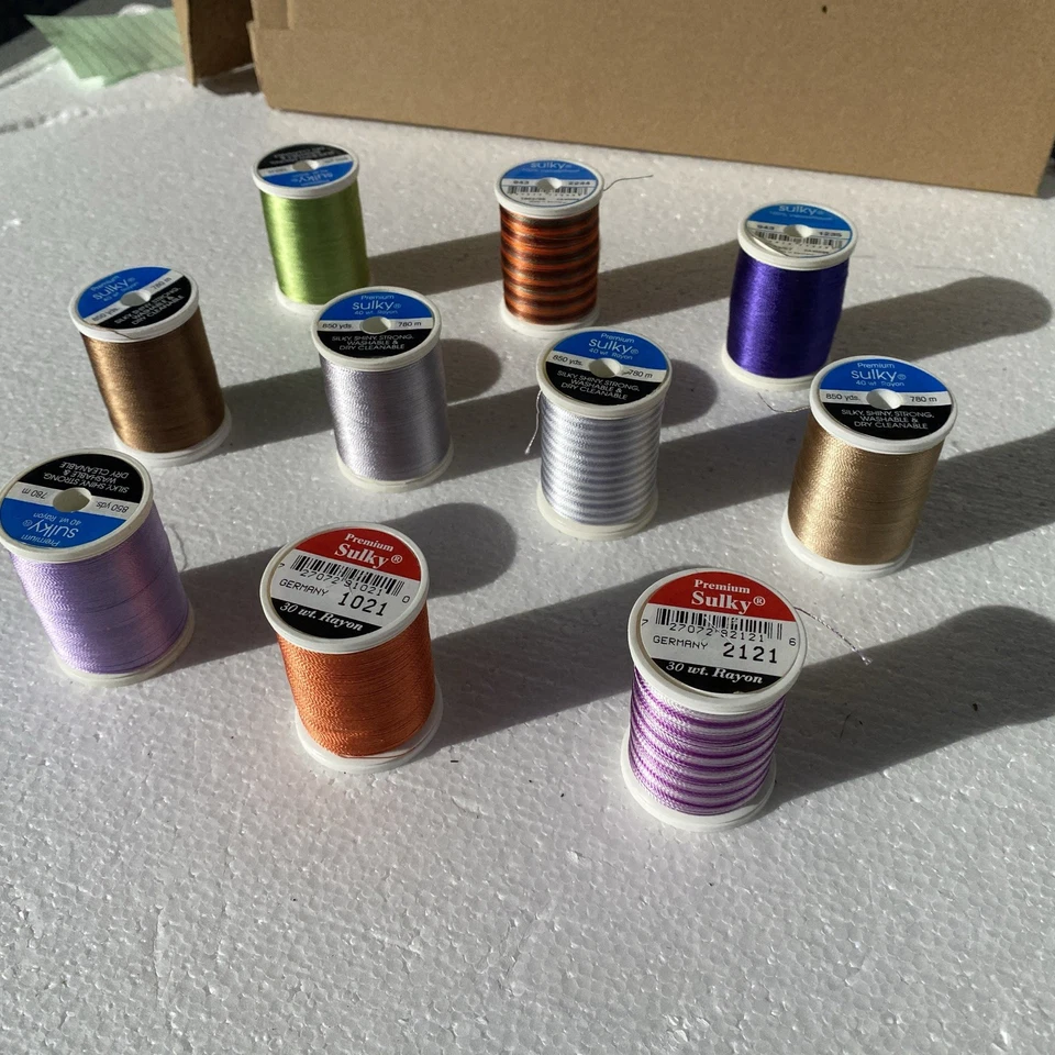 Lot of 10 Sulky Rayon Embroidery Thread New Multi Color 40 Wt - Image 2 of 4