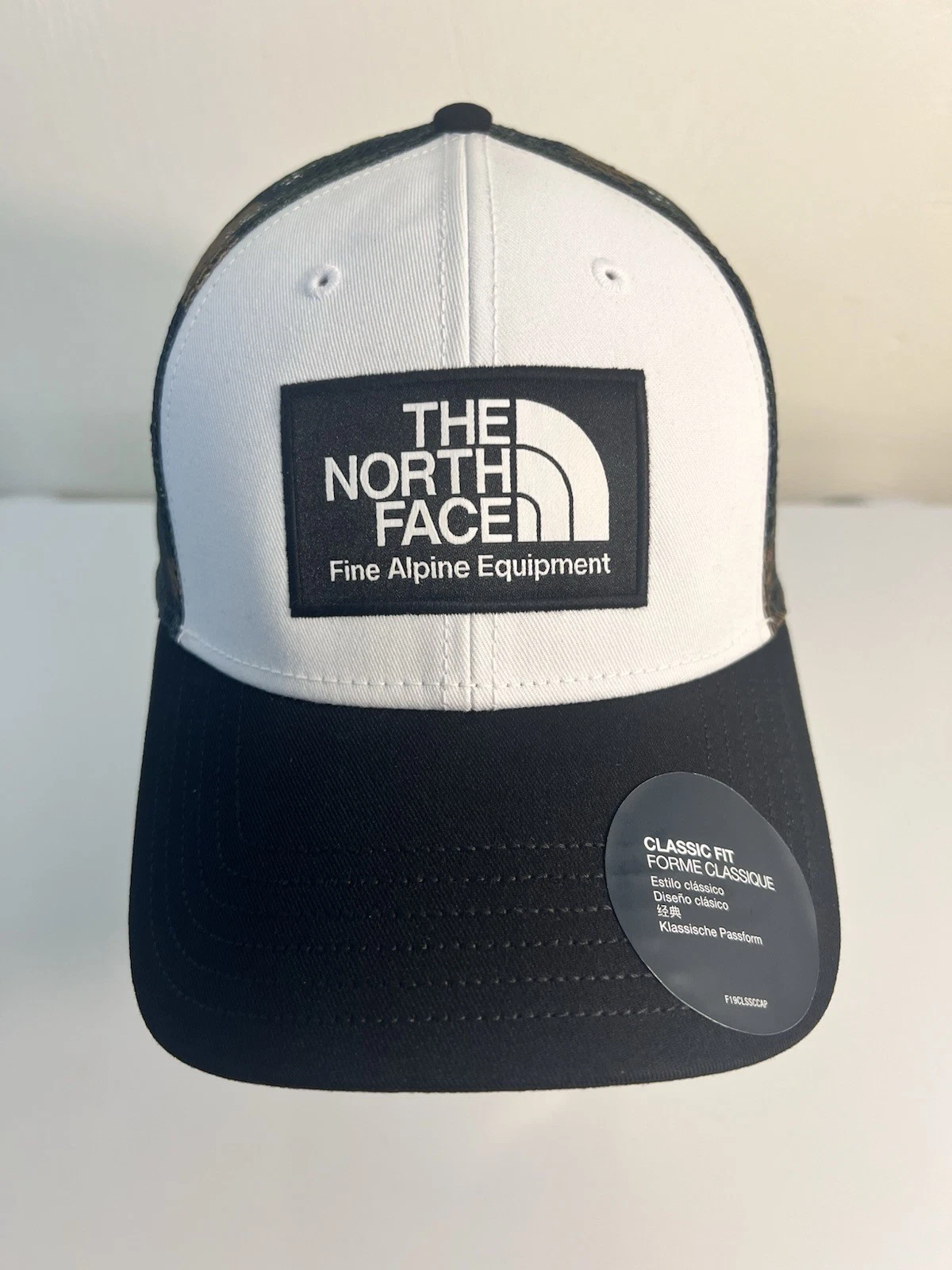 THE NORTH FACE Mudder Trucker Cap TNF Black/White/Camo Sport Baseball Hat OS