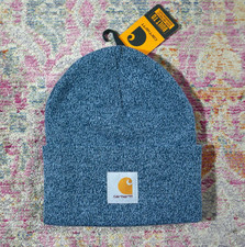 Carhartt Blue Marl Watch Beanie RRP £28 Work In Progress WIP Skate Workwear