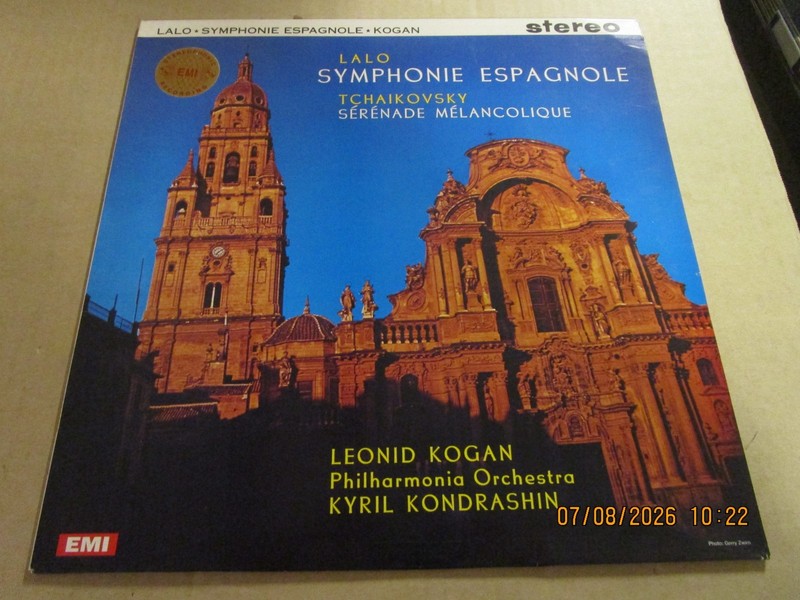 LALO TCHAIKOVSKY Symphonie Espagnole STEREO LP Used! EMI SAX 2329 180G 2011