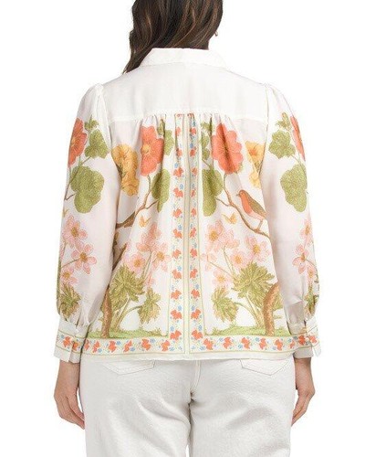 ROSE & OLIVE Plus Size 1X Garden Embroidered Blouse NWT - Picture 2 of 2