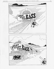 BASS ALES Railway Theme - Vintage Advertisement 1929