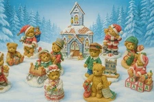 Cherished Teddies Winter Wonderland Collection Lot of 11 NIB With COA
