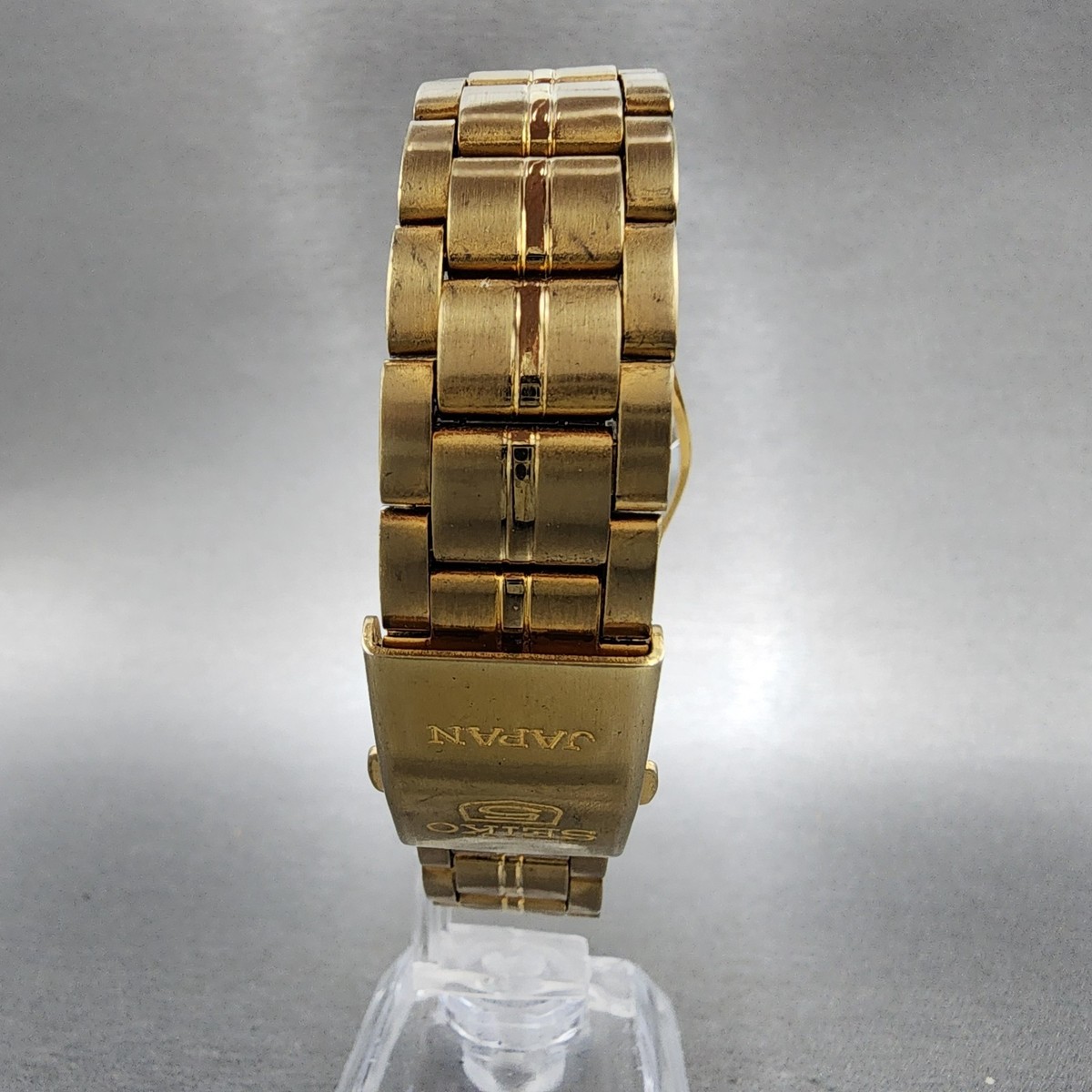 Seiko 5 Watch Men 36mm Champagne Dial Gold Tone Daydate